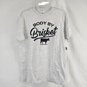 Burlebo T-Shirt Men Size Small Find Your Wild Short Sleeve Gray Body By Brisket